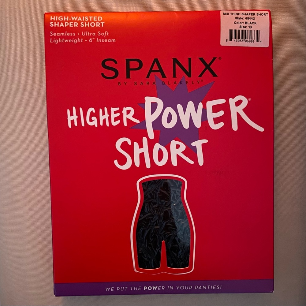 SPANX Higher Power Short in Black 1x - Picture 4 of 7